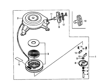 Fig-0 Diagram and Parts List for GXV160K1 Type N12 Honda Engine
