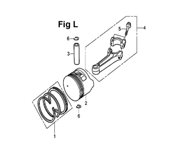 Fig-5 Diagram and Parts List for GXV160UH2 Type A1AS Honda Engine