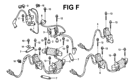 Fig-5 Diagram and Parts List for GXV530 Type JXA3A Honda Engine