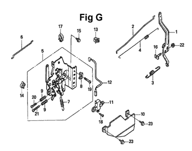 Fig-4 Diagram and Parts List for GXV160A1 Type A1AS Honda Engine