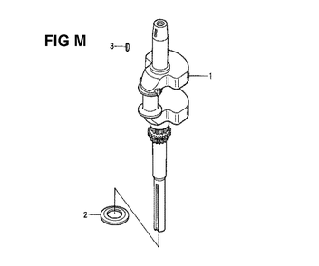 Fig-15 Diagram and Parts List for GXV530 Type UXE3A Honda Engine