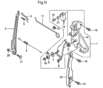 Fig-14 Diagram and Parts List for GC160LA Type QHA Honda Engine