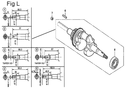 Fig-12 Diagram and Parts List for GX100U Type VE3 Honda Engine