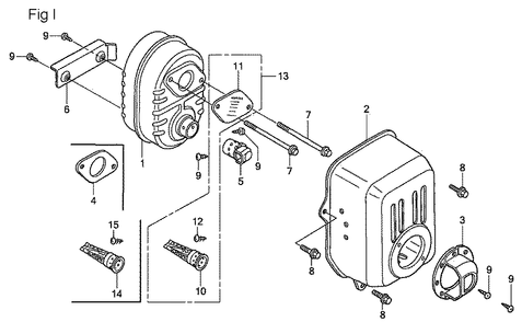 Fig-9 Diagram and Parts List for GC190A Type QHAF Honda Engine