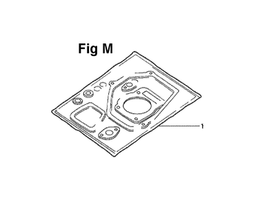 Fig-6 Diagram and Parts List for GXV140 Type N1KA Honda Engine