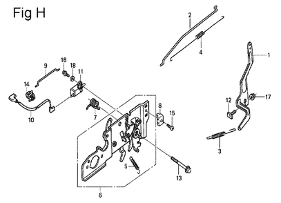 Fig-8 Diagram and Parts List for GSV190A Type N1U Honda Engine