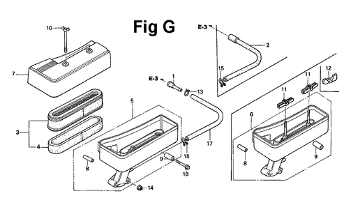 Fig-3 Diagram and Parts List for GXV120 Type A1L2 Honda Engine
