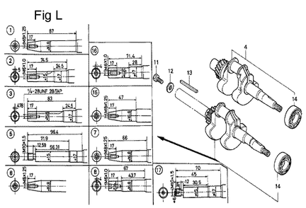 Fig-12 Diagram and Parts List for G100K2 Type SEP4 Honda Engine