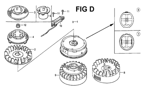 Fig-1 Diagram and Parts List for GXV160K1 Type N1M Honda Engine