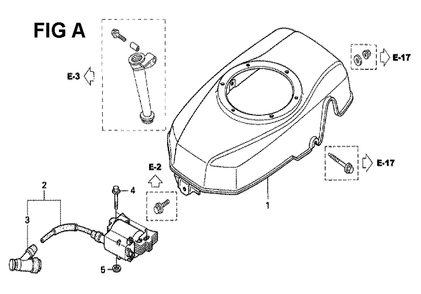 Fig-5 Diagram and Parts List for GXV160UH2 Type N1 Honda Engine