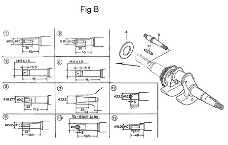 Fig-2 Diagram and Parts List for GC135 Type QHA Honda Engine
