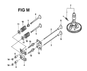 Fig-2 Diagram and Parts List for GXV160H2 Type SFE Honda Engine