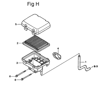 Fig-8 Diagram and Parts List for GC160 Type QHA2 Honda Engine