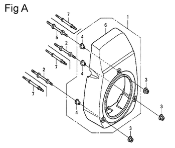 Fig-1 Diagram and Parts List for GC160 Type QHU Honda Engine