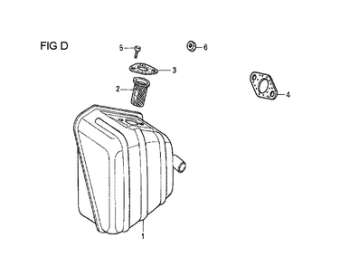 Fig-4 Diagram and Parts List for GX120T1 Type VPR4 Honda Engine