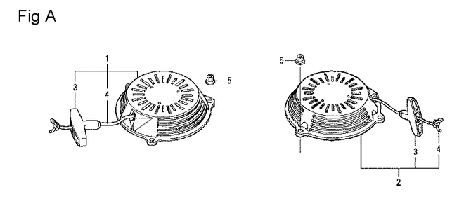 Fig-1 Diagram and Parts List for GCV160LA Type N7S1 Honda Engine