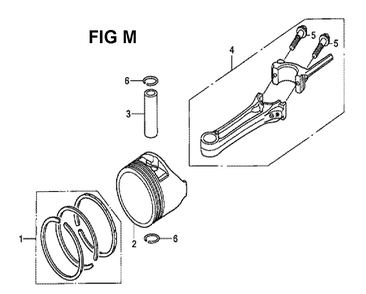 Fig-13 Diagram and Parts List for GCV190LA Type SBA Honda Engine