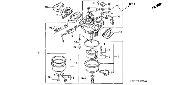 Part Location Diagram of 16953-ZE6-005 Honda Sup; Lever, Valve