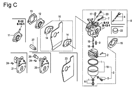 Part Location Diagram of 16015-892-015 Honda Chamber Set, Float (Carburetor No.)