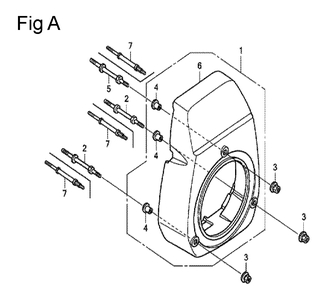 Fig-1 Diagram and Parts List for GC135 Type QHE Honda Engine
