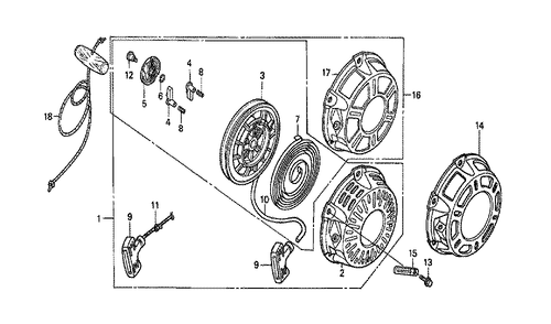Fig-0 Diagram and Parts List for GX160K1 Type QWM2 Honda Engine