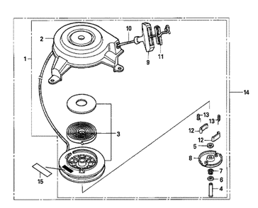 Fig-0 Diagram and Parts List for GXV160A1 Type A1AS Honda Engine