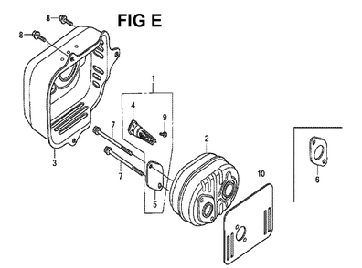 Fig-5 Diagram and Parts List for GCV190LA Type S3C Honda Engine