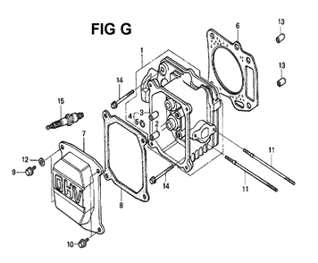 Fig-14 Diagram and Parts List for GXV120 Type SFTH Honda Engine