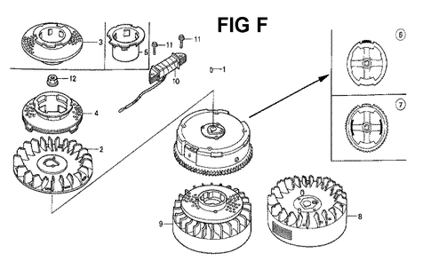 Fig-4 Diagram and Parts List for GXV160 Type N1 Honda Engine