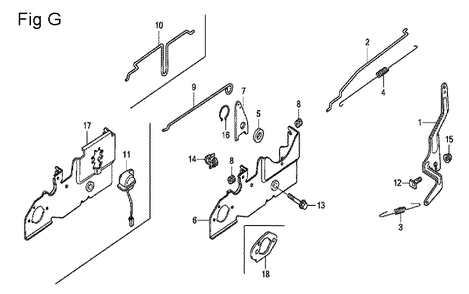 Fig-7 Diagram and Parts List for GCV160A Type A3A Honda Engine