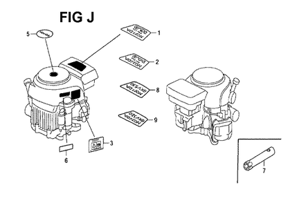 Fig-13 Diagram and Parts List for GXV530 Type EXA2 Honda Engine