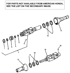 Part Location Diagram of 72998-0079 Honda Collar
