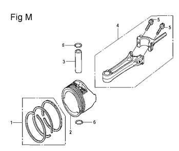 Fig-13 Diagram and Parts List for GCV160LA Type N1A Honda Engine