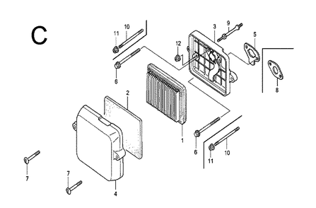 Part Location Diagram of 28400-Z0D-003ZA Honda Starter Assembly Recoil *R8 *