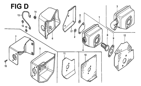 Fig-3 Diagram and Parts List for GXV160 Type N1S Honda Engine