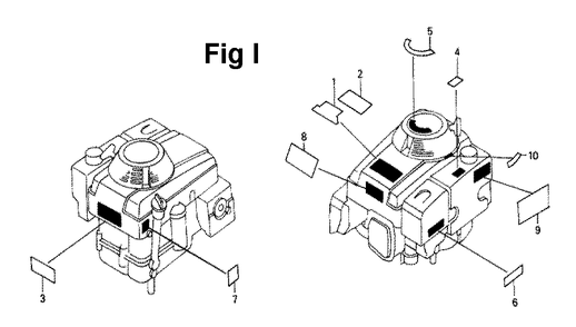Fig-13 Diagram and Parts List for GXV340 Type DN Honda Engine