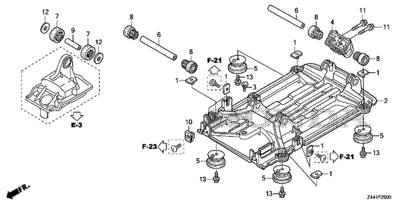 Under Cover Diagram and Parts List for EU2200IT (Type  A3)(EAMT-1000001 - 9999999) Honda Generator