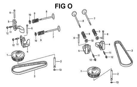 Fig-8 Diagram and Parts List for GXV530 Type DXA2 Honda Engine