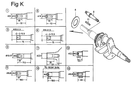 Fig-11 Diagram and Parts List for GC160 Type QHEP Honda Engine