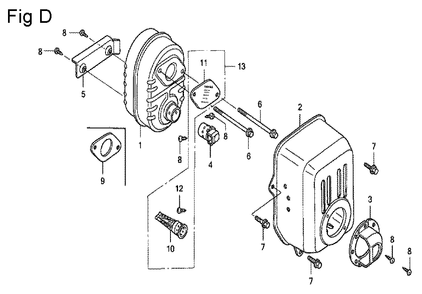 Fig-4 Diagram and Parts List for GC160A Type QHEP Honda Engine