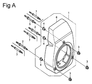 Fig-1 Diagram and Parts List for GC135 Type WME1 Honda Engine
