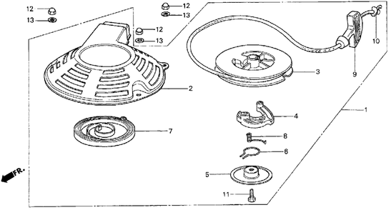 Part Location Diagram of 28461-896-701 Honda Grip, Starter (Not Available)