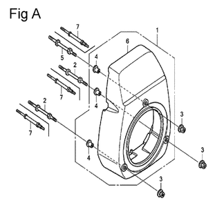 Fig-1 Diagram and Parts List for GC160A Type QHEC Honda Engine