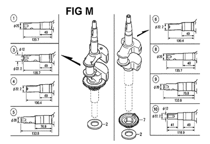 Fig-13 Diagram and Parts List for GCV190LA Type SBL Honda Engine