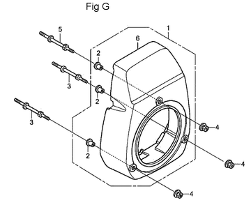 Fig-7 Diagram and Parts List for GC190LA Type QHAF Honda Engine