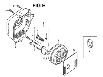 Fig-5 Diagram and Parts List for GCV190LA Type BHH Honda Engine