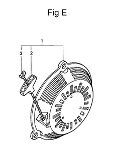 Fig-5 Diagram and Parts List for GC135 Type WME2 Honda Engine