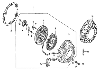 Fig-0 Diagram and Parts List for GX200 SMG2-Seri-10-1899999 Honda Engine
