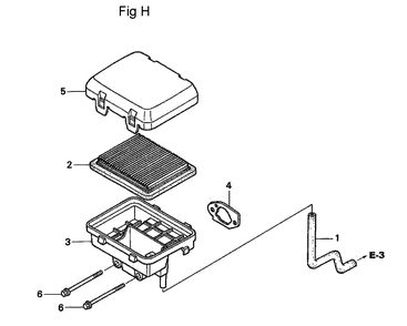 Fig-8 Diagram and Parts List for GC160A Type MEA2 Honda Engine