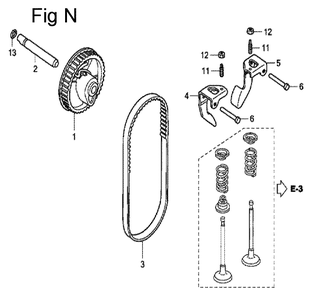 Fig-14 Diagram and Parts List for GC160A Type QHP7 Honda Engine